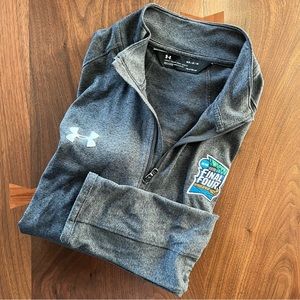 Men’s Under Armour 2019 Final Four Minneapolis gray long sleeve 1/4 zip shirt